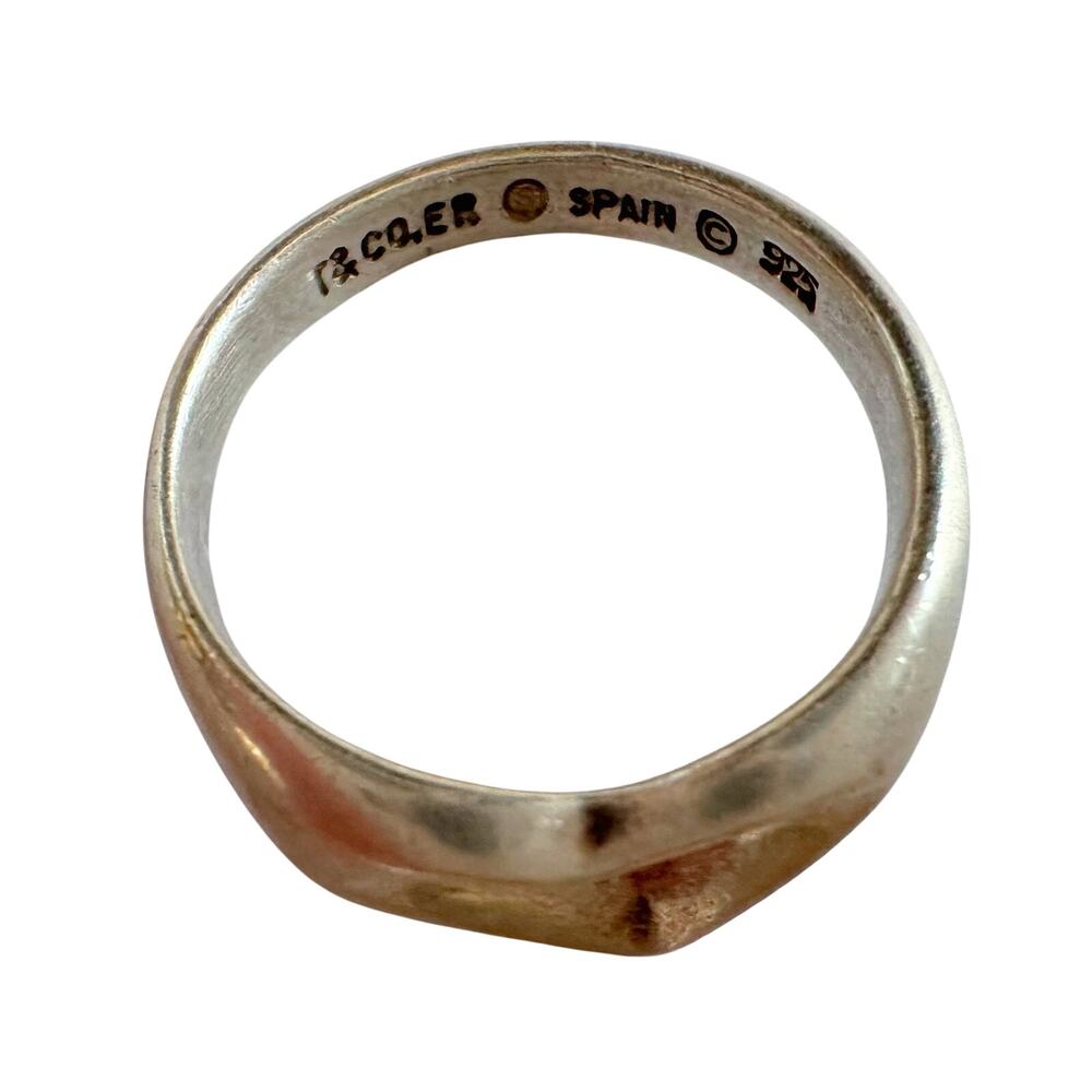 Tiffany & Co.  Elsa Peretti Open Heart Ring - Size 5 - Sterling Silver - Picture 4 of 8